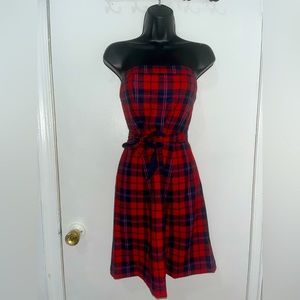 Vintage Wool strapless dress